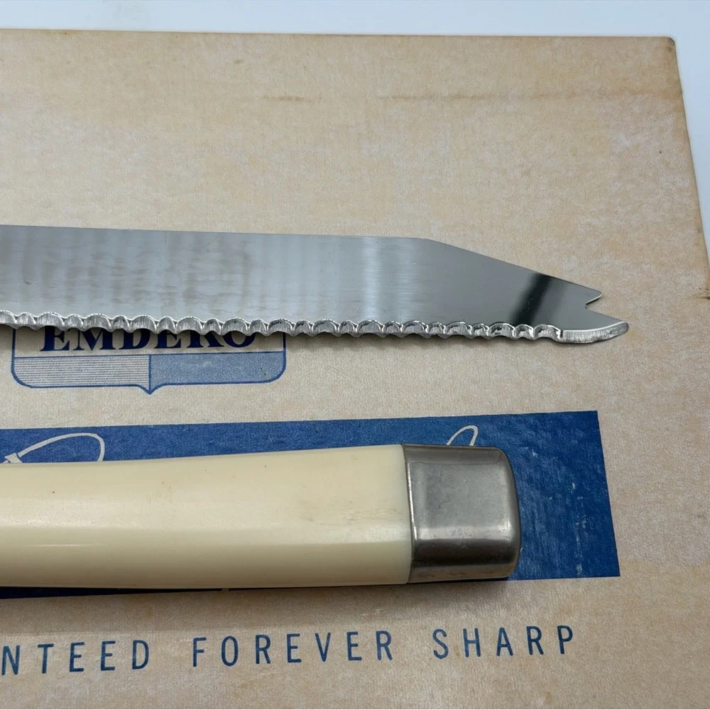 Sheffield 2 Pc Cutlery Set Carving Knife & Meat Fork Floral Stainless Steel